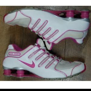 Nike Shox NZ 488312-104 Women's Size 9 White Club Pink Silver